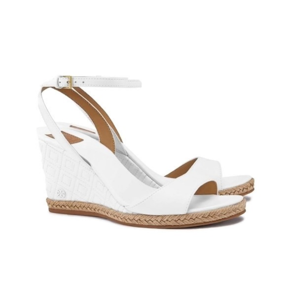 Tory Burch Shoes - Tory Burch Marion Quilted Leather Sandal White